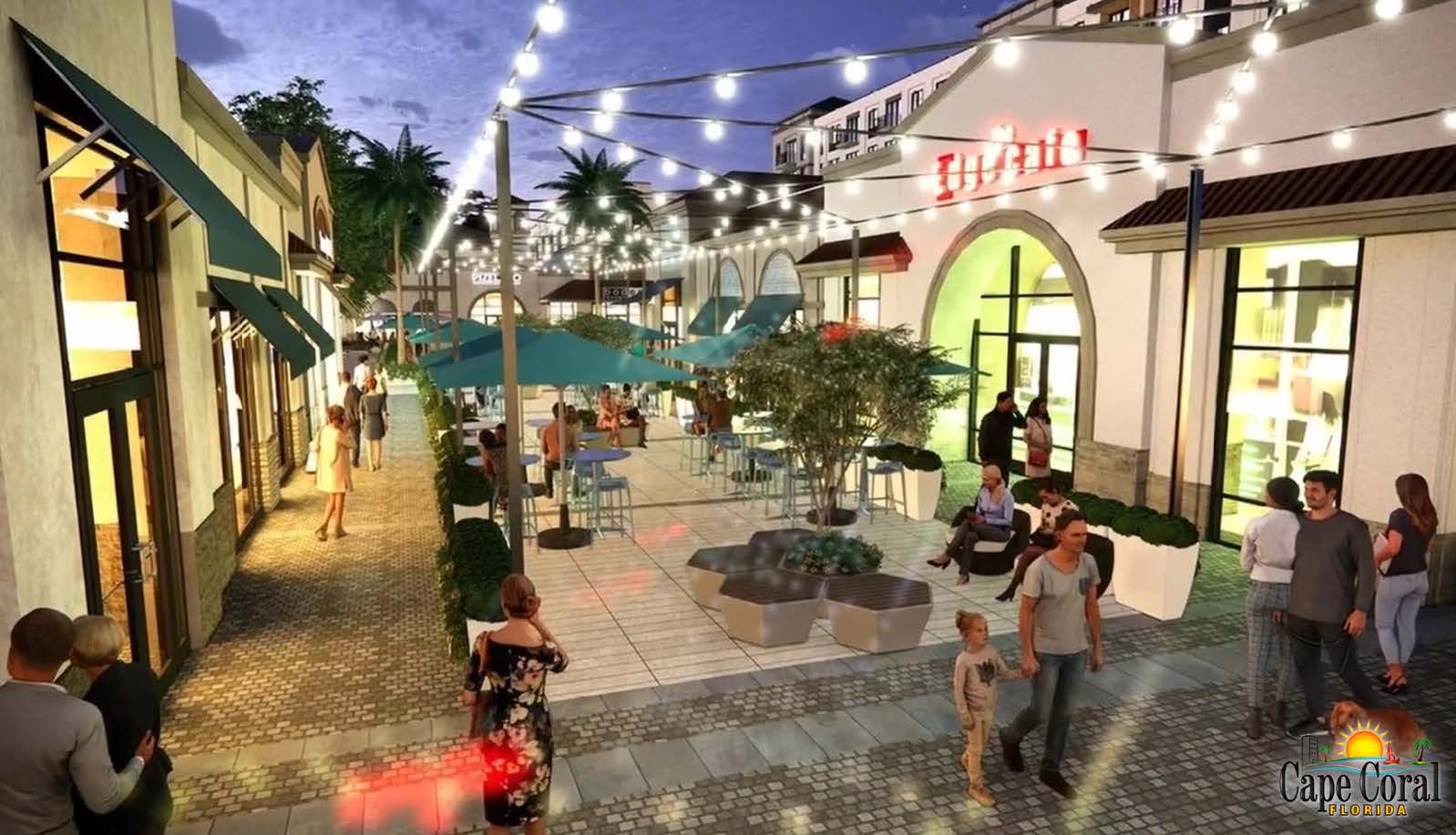 Rendering of the planned Cape Coral Grove town center