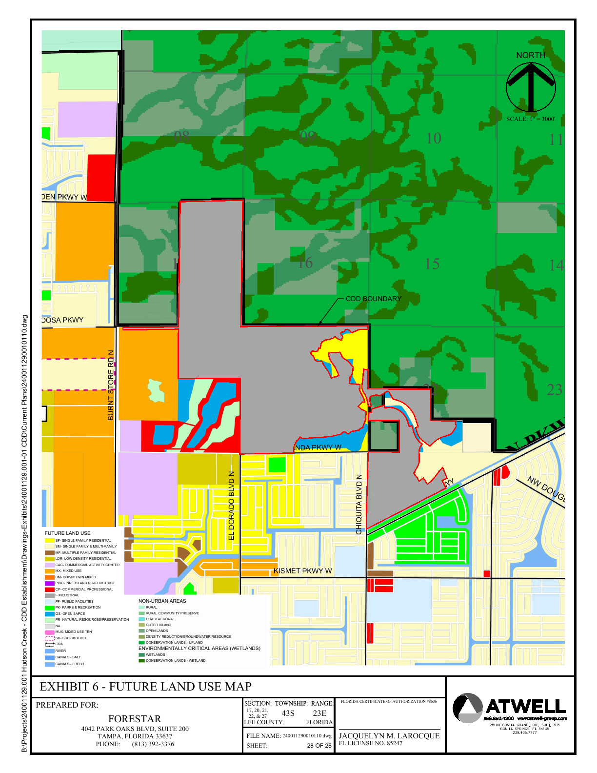 Official future land-use map