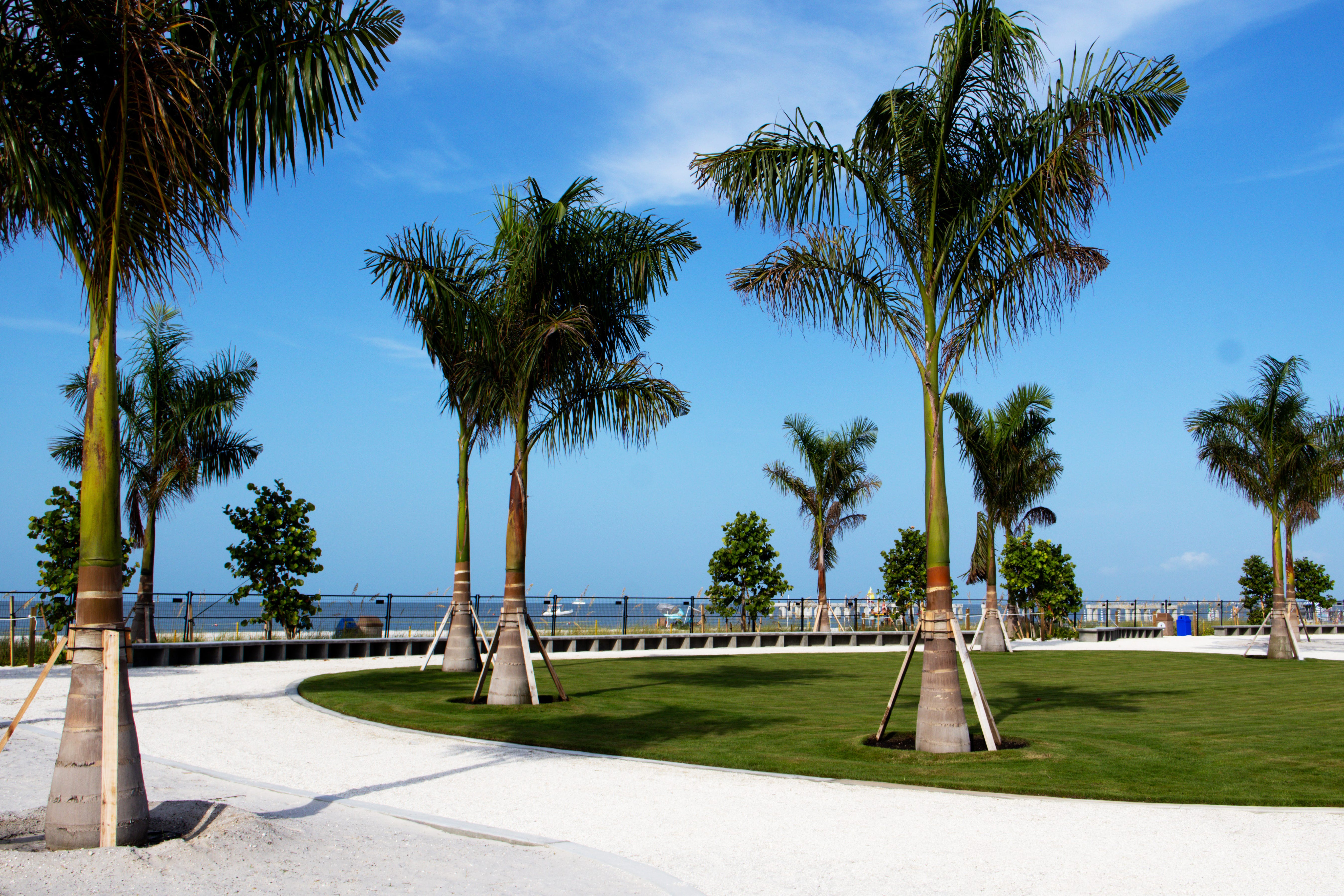 Fort Myers Beach waterfront shown as local context for the Mound House community celebration