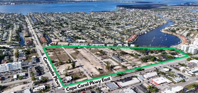 Cape Coral commercial development activity, shown as project-map context