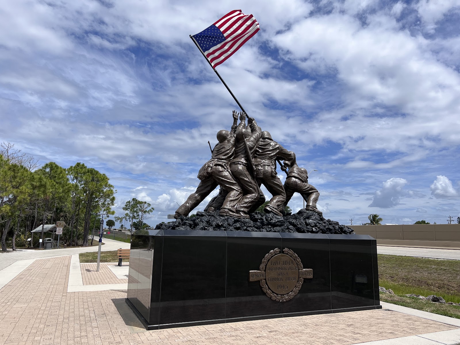 Cape Coral Iwo Jima Memorial beside Veterans Memorial Parkway